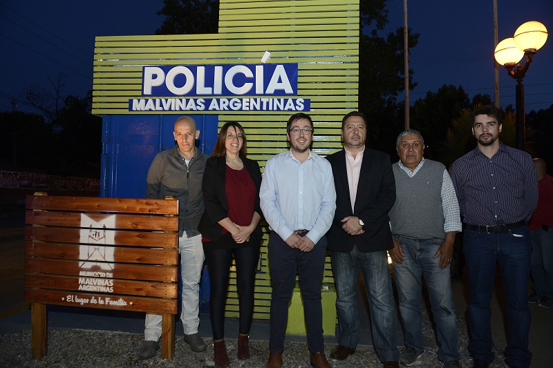  Nardini inauguró nuevo puesto de seguridad en Av. San Martín y Ruta 202