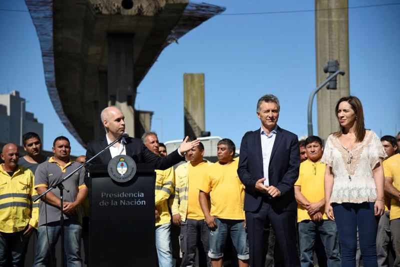  Larreta, Macri y Vidal anunciaron el inicio de las obras del Paseo del Bajo porteño