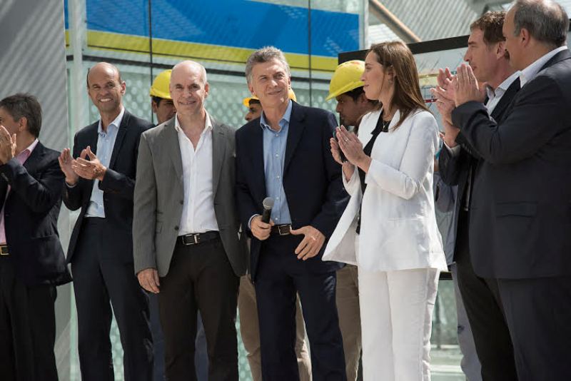  Macri, Larreta y Vidal inauguraron el Centro de Trasbordo Constitución