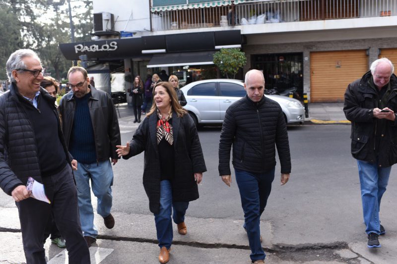  Larreta encabezó timbreo junto a candidatos de «Vamos Juntos»