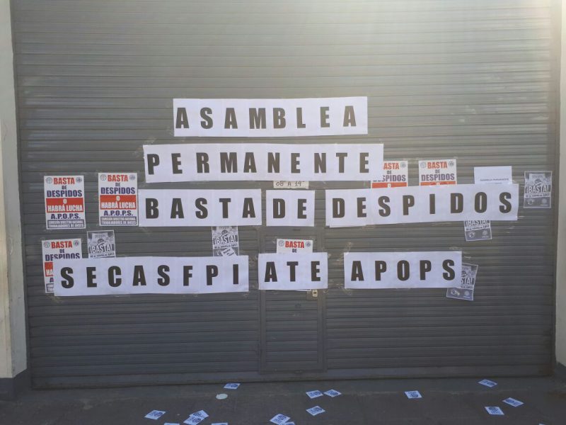  Vicente López: trabajadores de Anses en asamblea permanente por despidos