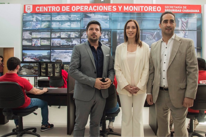  Vidal inauguró un Centro de Monitoreo junto a Tagliaferro