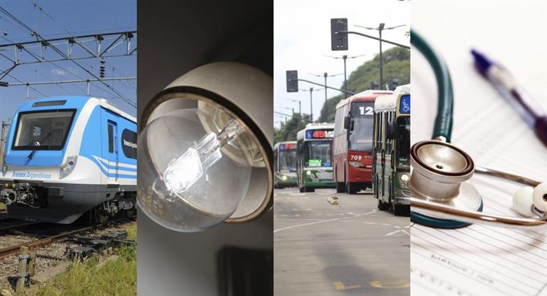  Rige la suba de tarifas de colectivos, trenes, prepagas y luz