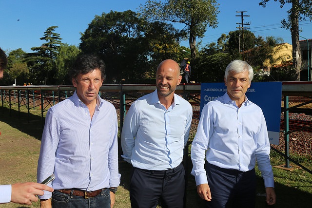  Posse y Dietrich recorrieron las obras en la estación de Villa Adelina
