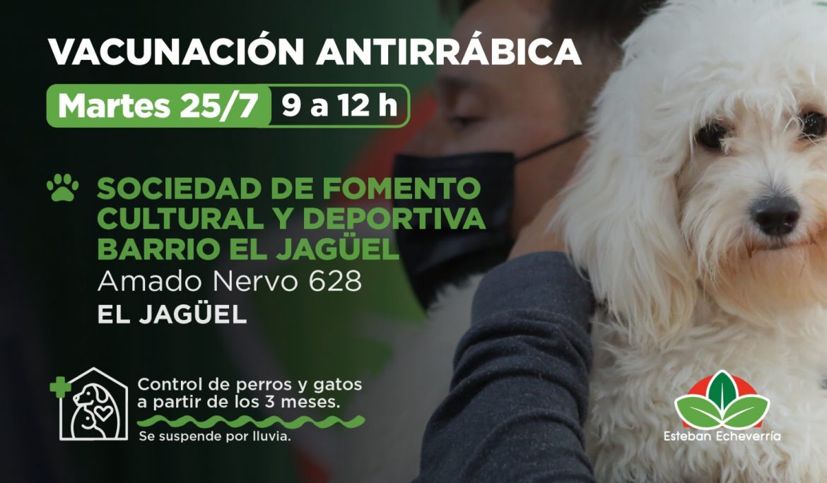  Vacunación antirrábica en el Jagüel, Esteban Echeverría