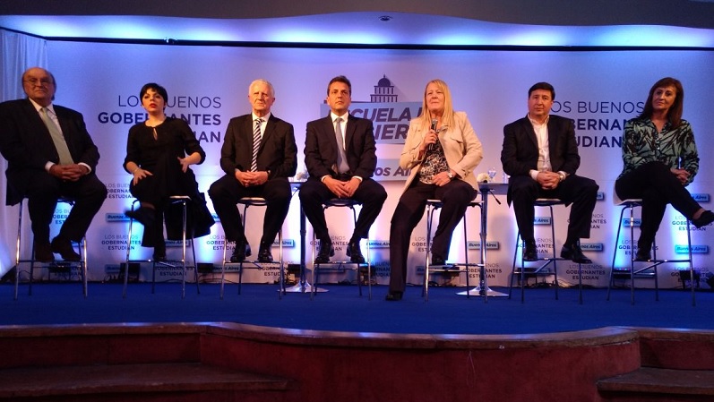  Massa y Stolbizer en el relanzamiento de la Escuela de Gobierno
