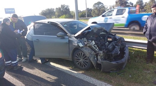  Nicolás Ducoté se accidentó en Panamericana